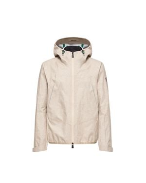 Moncler Moncler Blagnac Linen Hooded Jacket - Natural