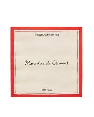Moncler Moncler Fular De Sarga De Seda, Mujer, Talla - Rosa