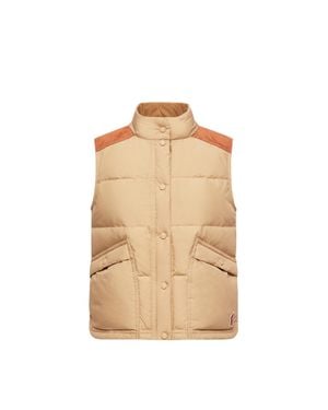 Moncler Moncler Aberes Down Gilet - Natural