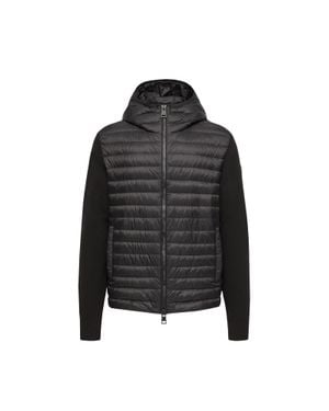 Moncler Cardigan Imbottito - Nero
