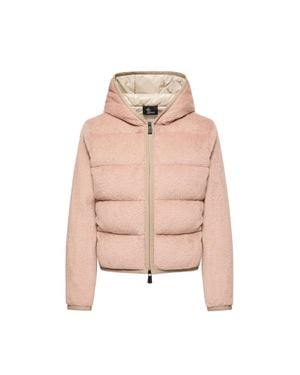 Moncler Moncler Polartec Padded Zip-Up Hoodie - Pink