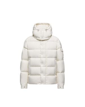 Moncler Moncler Maya Hooded Short Down Jacket - White