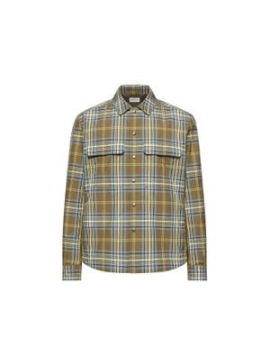 Moncler Moncler Monogram Checked Shirt Jacket - Green
