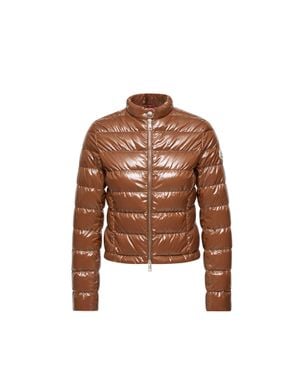 Moncler Moncler Papillon Short Down Jacket - Brown