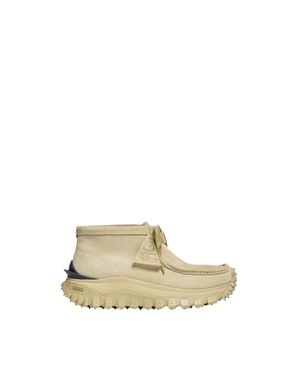 Moncler Moncler + Clarks Originals Trailgrip Wallabee Gtx Suede Boots - Natural