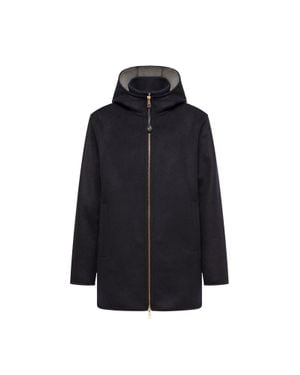 Moncler Moncler Hemiptere 3-In-1 Hooded Wool & Cashmere Down Jacket - Blue