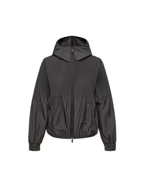 Moncler Moncler Anemone Plissee-Kapuzenjacke, Damen, Größe - Schwarz