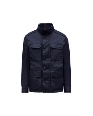 Moncler Lez Water-Repellent Field Jacket - Blue