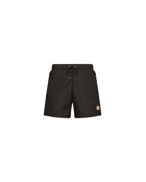 Moncler Moncler Logo Patch Swim Shorts - Black