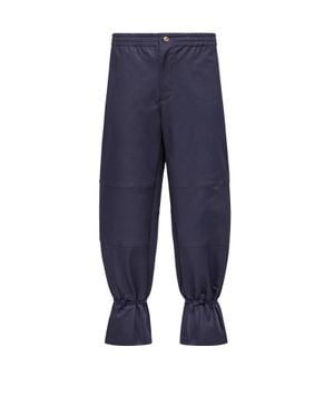 Moncler x Gilga Farm designed by Donald Glover Moncler X Gilga Farm By Donald Glover Cotton Gabardine Trousers - Blue