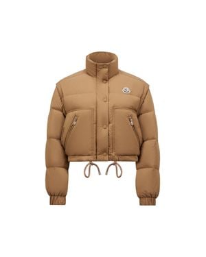 Moncler Selle 2-In-1 Short Down Jacket - Natural