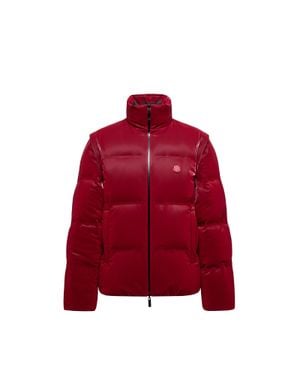 Moncler x A$AP ROCKY Throttle Reversible 2-In-1 Down Jacket - Red