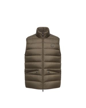 Moncler Moncler Treompan Down Gilet - Brown