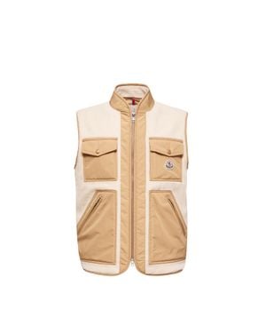 Moncler Moncler Karakai Teddy Down Gilet - Natural