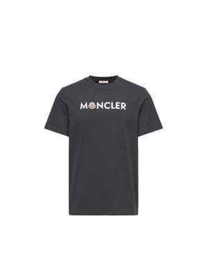 Moncler Moncler Logo Cotton T-Shirt - Black