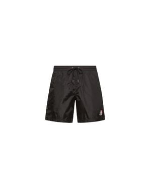 Moncler Moncler Logo Patch Swim Shorts - Black