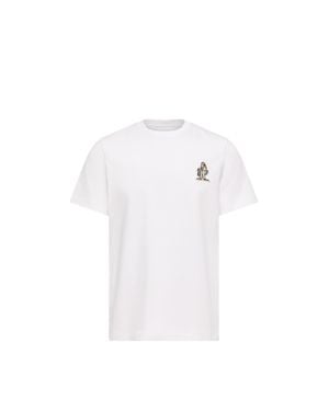 Moncler Moncler Logo Cotton T-Shirt - White