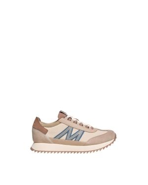 Moncler Moncler Pacey2 Suede & Nubuck Sneakers - White