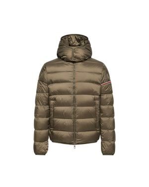 Moncler Moncler Doudoune Courte À Capuche Ravenlock, Homme, Taille - Vert