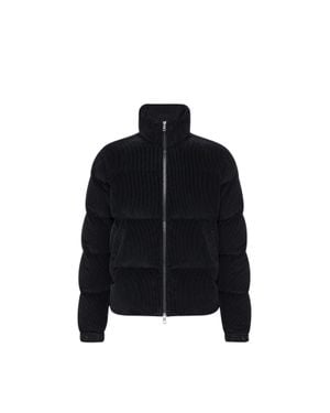 Moncler Moncler Esparron Corduroy Short Down Jacket - Black