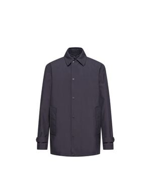Moncler Moncler Brecon Mid-Length -In-1 Down Shirt Jacket - Blue