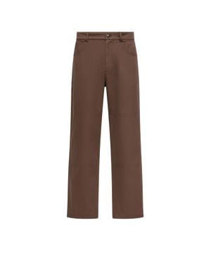 Moncler Moncler Canvas Cargo Pants - Brown