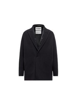 Moncler + Jil Sander Moncler Rhamnose 3-In-1 Wool Mono-Breasted Down Jacket - Black