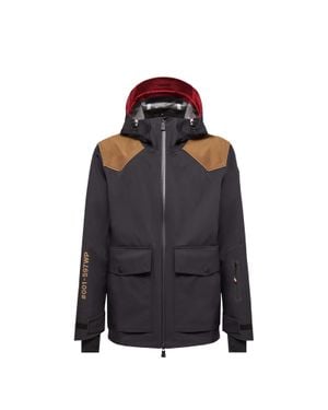 Moncler Giacca Da Sci Con Cappuccio Vernon - Blu