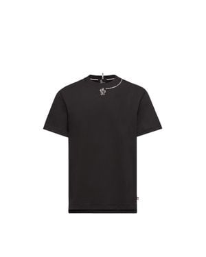 Moncler Moncler Coordinates Logo Cotton T-Shirt - Black