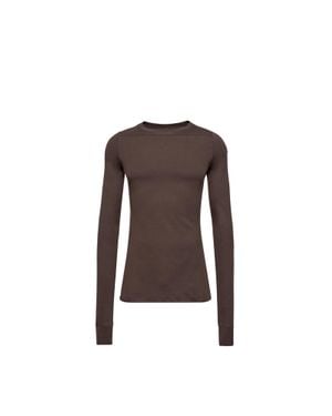 Moncler Moncler Girder Long Sleeve Cotton T-Shirt - Brown