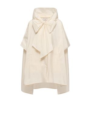 Moncler Moncler Lightweight Taffeta Cape - Natural