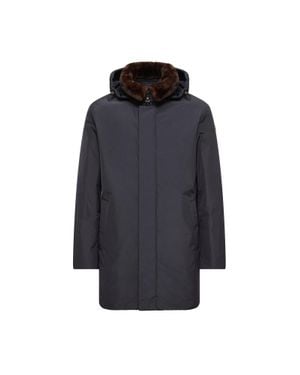 Moncler Parka Lungo Imbottito Okefen Con Cappuccio, Uomo, Taglia - Blu