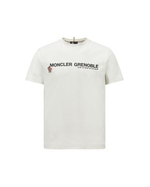 Moncler Logo Cotton T-Shirt - White