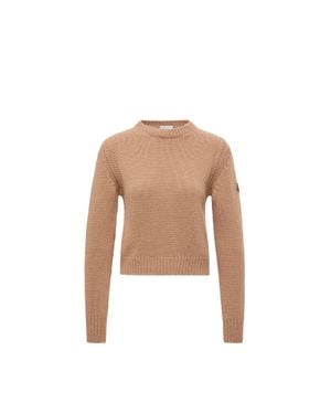 Moncler Pull En Laine Et Cachemire - Neutre