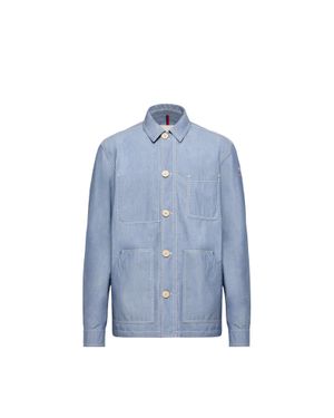 Moncler Moncler Elorn Chambray Shirt Jacket - Blue