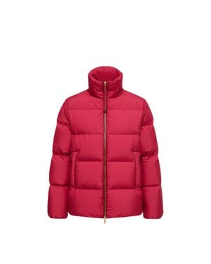 Moncler Moncler Vivantesse Short Down Jacket - Red