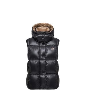 Moncler Moncler Luzule Hooded Down Gilet - Black