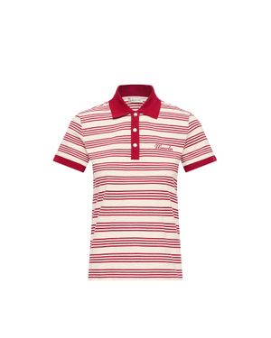 Moncler Moncler Striped Cotton Polo Shirt - Pink
