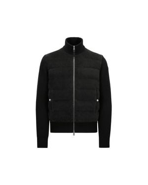 Moncler Cardigan Imbottito - Nero