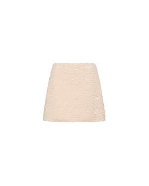 Moncler Moncler Teddy Mini Skirt - Natural