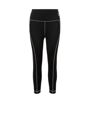 Moncler Moncler Logo Leggings - Black