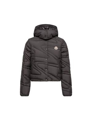 Moncler Moncler Doudoune Courte 2-En-1 À Capuche Leona, Femme, Taille - Noir