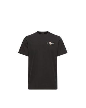 Moncler Moncler Logo Cotton T-Shirt - Black