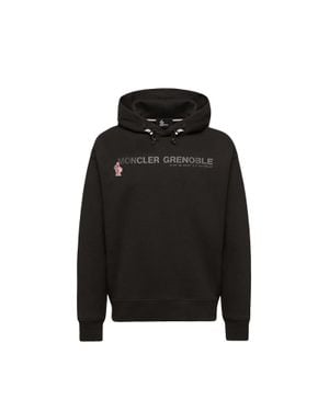 Moncler Moncler Coordinates Logo Cotton Hoodie - Black