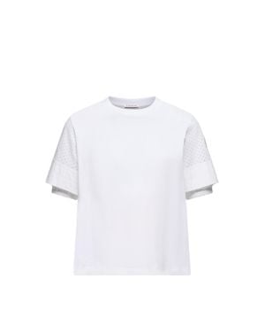 Moncler Moncler Cotton Jersey San Gallo T-Shirt - White