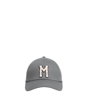 Moncler Moncler Baseballkappe Aus Baumwollgabardine, Herren, Größe - Grau