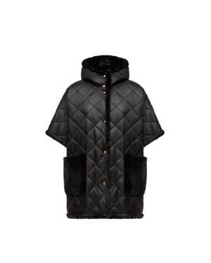 Moncler Moncler Capa Reversible Con Capucha, Mujer, Talla - Negro
