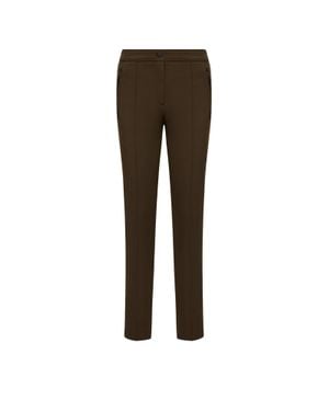 Moncler Moncler Technical Twill Trousers - Brown