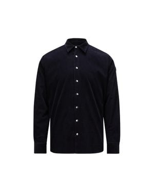 Moncler Corduroy Long Sleeve Shirt - Blue