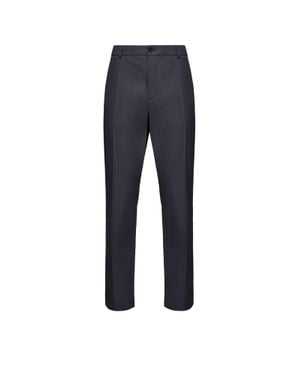 Moncler Moncler Technical Cotton Blend Pants - Blue